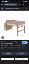 Letto Flexa Popsicle semielevato come nuovo