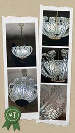 LAMPADARIO IN VETRO DI MURANO    Barovier & Toso