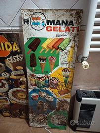 insegna in latta Romana Gelati