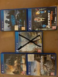 Lotto 9 Giochi PS4 Originali in Blocco (No Odyssey
