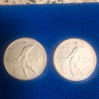 50 lire del 1978 con doppio rilievo
