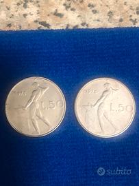 50 lire del 1978 con doppio rilievo