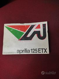  manuale uso e manutenzione Aprilia 125 etx
