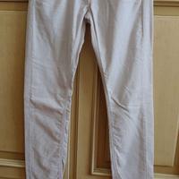 Pantaloni Dondup beige chiaro cotone a coste tg.M