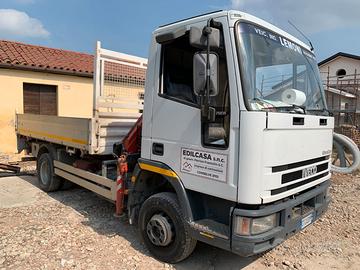 IVECO Eurocargo 75 E15N gru ribaltabile operatrice