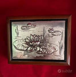 Portagioie gioielli Alliani in legno e argento