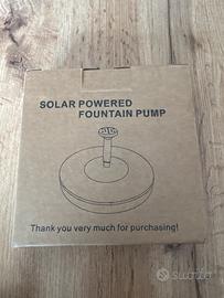 Fontana a pompa solare