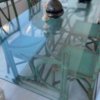 Tavolo e mobile rattan originale