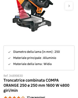 troncatrice compa orange 250