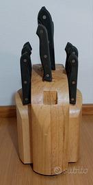 Ceppo di coltelli in acciaio inox