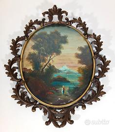 Stupendo ovale in ottone anni 60 - 41 cm