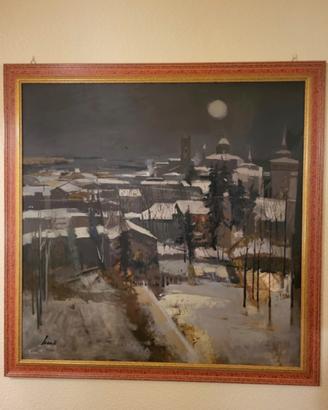 quadro Gianluigi Lizioli 100x100 bergamo alta