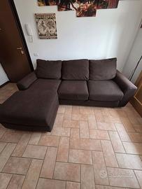 divano letto a 3 posti con penisola