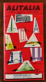 Orario ufficiale Alitalia 1956-1957