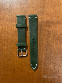 Cinturino Orologio Verde in pelle 18mm