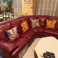 Divano a L in pelle Natuzzi