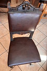 6 sedie antiche da arredamento
