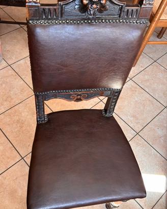 6 sedie antiche da arredamento