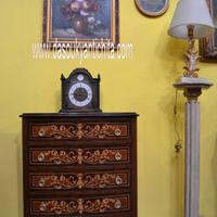 Cassettiera intarsiata stile Napoleone III