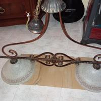 lampadario da cucina in ferro battuto 