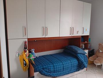 armadio ponte con letto contenitore 