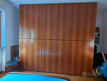 CAMERA DA LETTO COMPLETA IN LEGNO NOCE