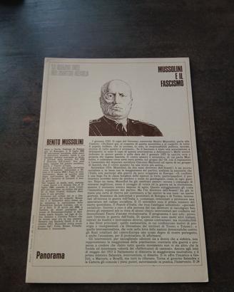 Scheda Mossolini e il fascismo le grande idee del 