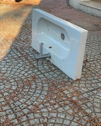 Lavabo GLOBO sospeso 80 × 40 cm – bianco lucido
