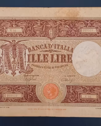 Banconote lira italiana lire 