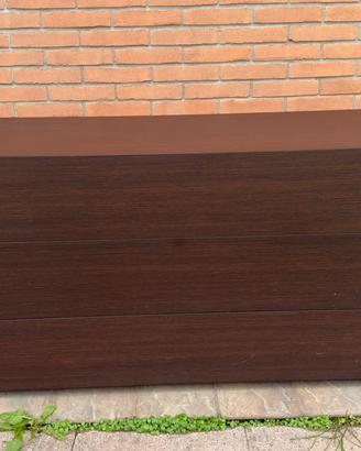 Elegante cassettiera marrone 3 cassetti soft-close