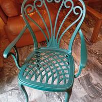 Poltrona in metallo da giardino