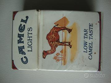Pacchetto sigarette vintage vuoto CAMEL LIGHTS '80