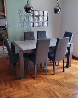 tavolo grigio antracite 