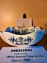 MEISSEN "Blue Onion" insalatiera epoca  '800