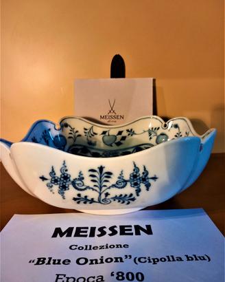 MEISSEN "Blue Onion" insalatiera epoca  '800
