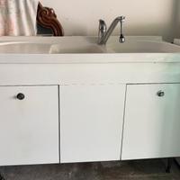 lavello cucina doppio in ceramica