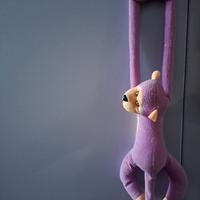 Peluche scimmietta lilla