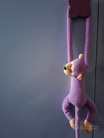 Peluche scimmietta lilla