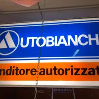 3 insegne originali officina Autobianchi vintage