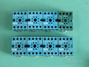 Zoccoli Finder 90.26 relè octal per barra omega