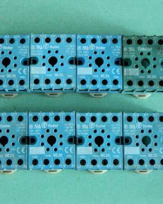Zoccoli Finder 90.26 relè octal per barra omega