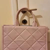 Borsa donna rosa cipria trapuntata