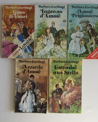 Barbara Cartland lotto 5 romanzi