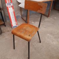 Sedia vintage scuola