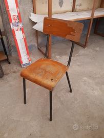 Sedia vintage scuola