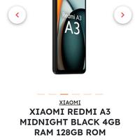 Smartphone redmi A3 black 