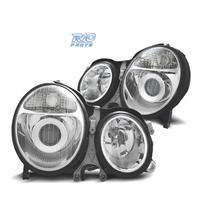 FARI MERCEDES CLASSE E W210 99-02 FONDO CROMATO