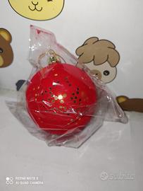 Pallina di natale singola in velluto 4 cm.