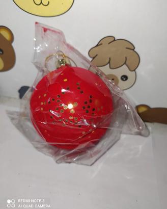 Pallina di natale singola in velluto 4 cm.