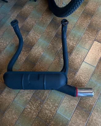 Marmitta sportiva fiat 500 F/L terminale cromato